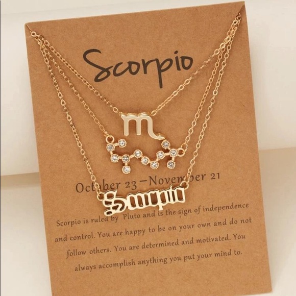 ♏️ Scorpio Constellation Pendant Necklace - Picture 1 of 2